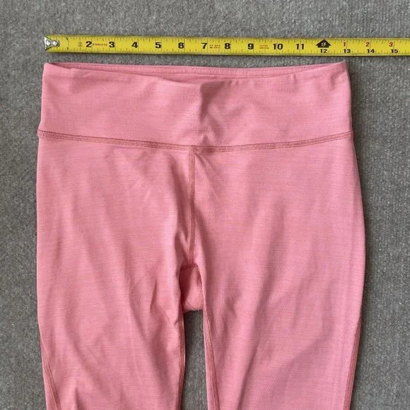 Outdoor Voices Leggings Womens Medium Pink Cropped 24" Inseam Active Workout - Picture 6 of 11